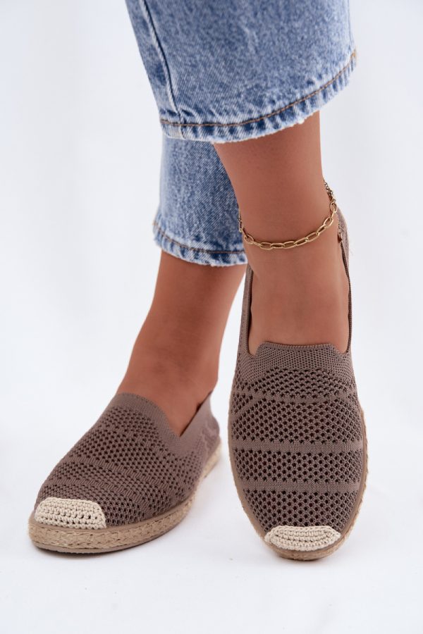Beige Espadrille in Ballet Flats, Ballet Pumps For Women with Fabric, Footbed, Upper Height and Sole Height