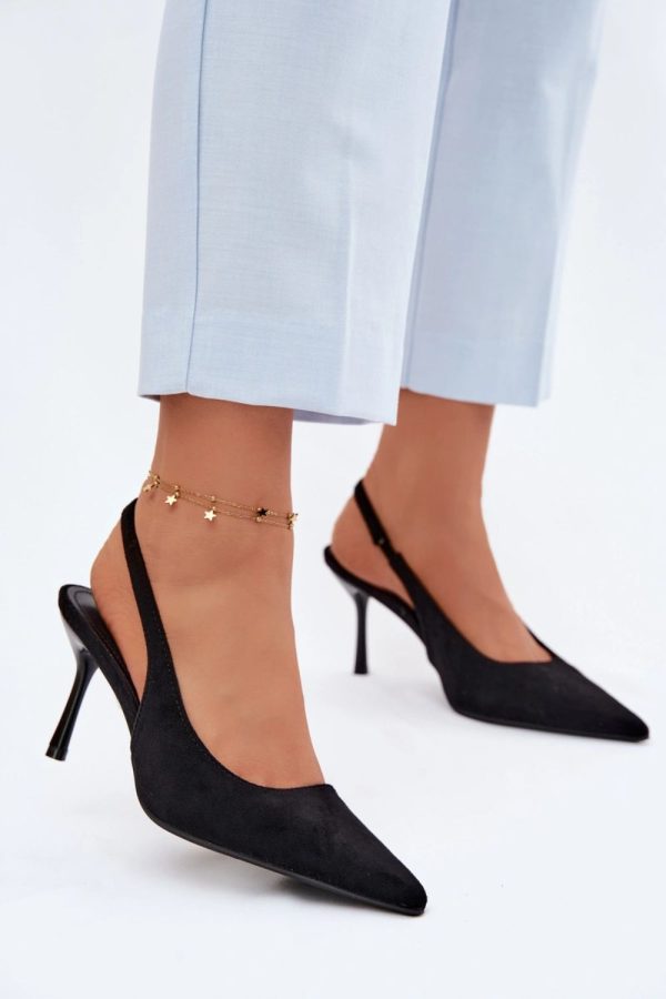 black Heel sandals model 228954 Step in style
