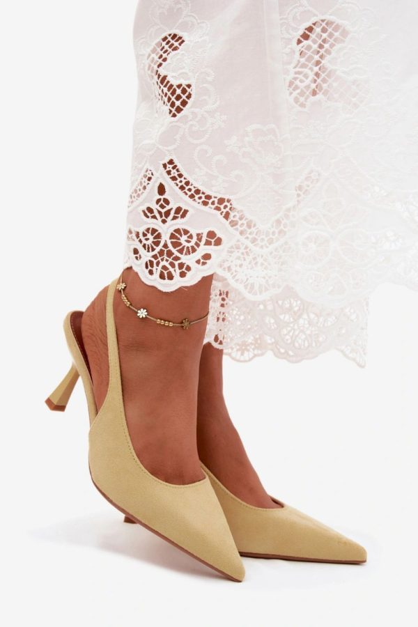 yellow Heel sandals model 228959 Step in style