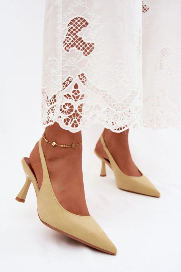 yellow Heel sandals model 228959 Step in style