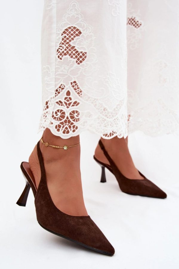brown Heel sandals model 228960 Step in style