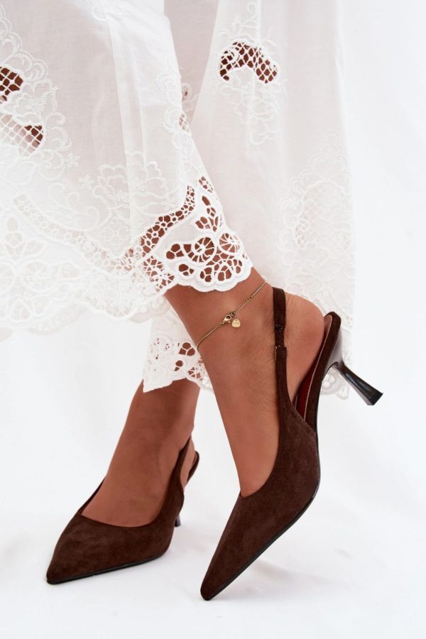 brown Heel sandals model 228960 Step in style