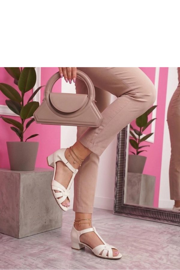 White Heel Sandals....Fabric, Footbed and Heel Height