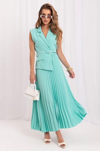 1128696 Green Daydress in Day Dresses with Spandex, Polyester and Viscose