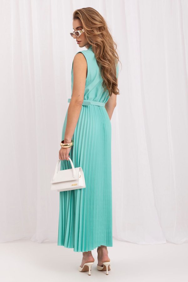 Green Daydress in Day Dresses with Spandex, Polyester and Viscose