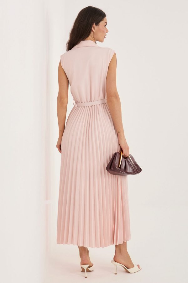Pink Daydress in Day Dresses with Spandex, Polyester and Viscose