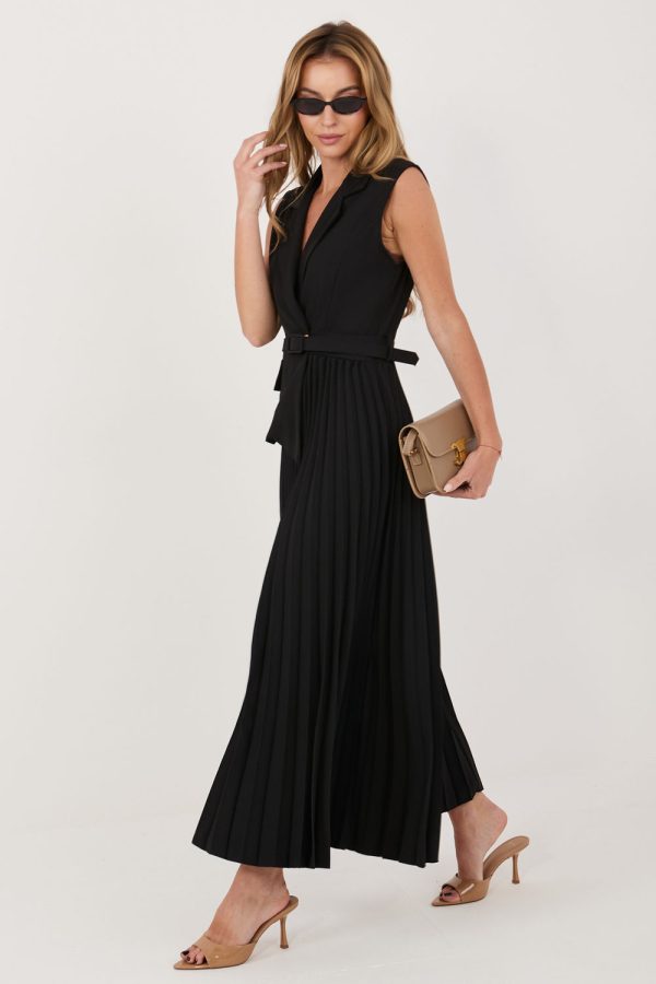 Black Daydress in Day Dresses with Spandex, Polyester and Viscose