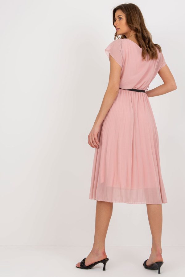 Pink Daydress in Day Dresses with Spandex and Polyester
