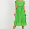 Green Daydress in Day Dresses with Spandex and Polyester