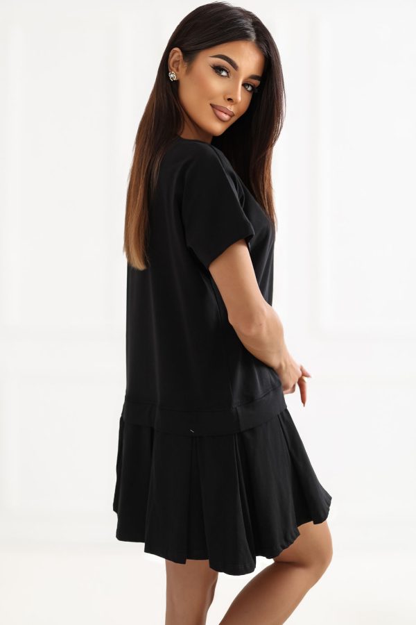 Black Daydress in Day Dresses with Cotton and Spandex
