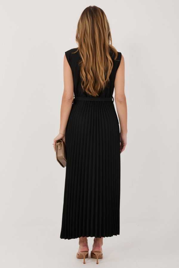 Black Daydress in Day Dresses with Spandex, Polyester and Viscose