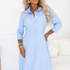 Blue Daydress in Day Dresses with Spandex and Polyester