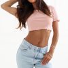 Pink Blouse in Women`s Blouses, Tunics with Cotton, Spandex and Polyester
