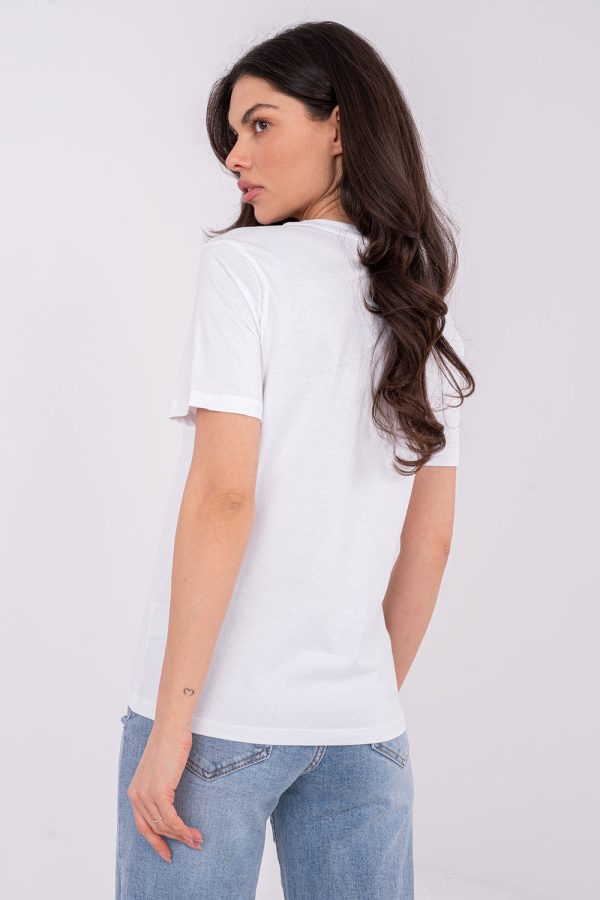 White T-shirt in Women`s Tops, T-shirts, Singlets with Cotton