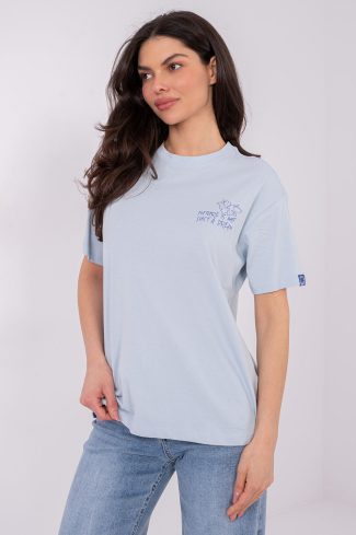 Blue T-shirt in Women`s Tops, T-shirts, Singlets with Cotton
