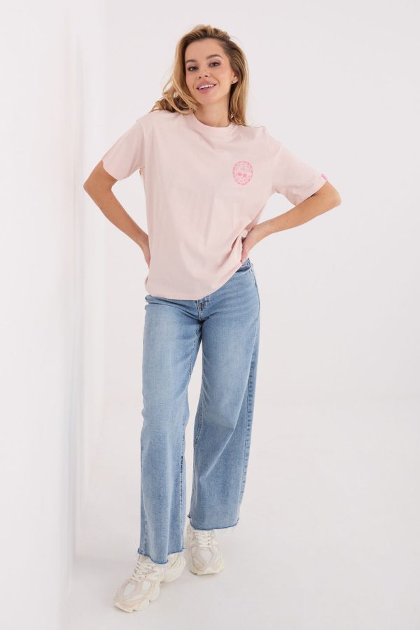 Pink T-shirt in Women`s Tops, T-shirts, Singlets with Cotton
