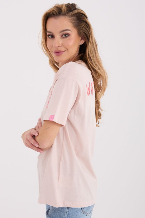 Pink T-shirt in Women`s Tops, T-shirts, Singlets with Cotton