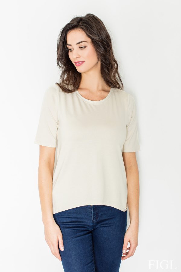beige Blouse model 50061 Figl