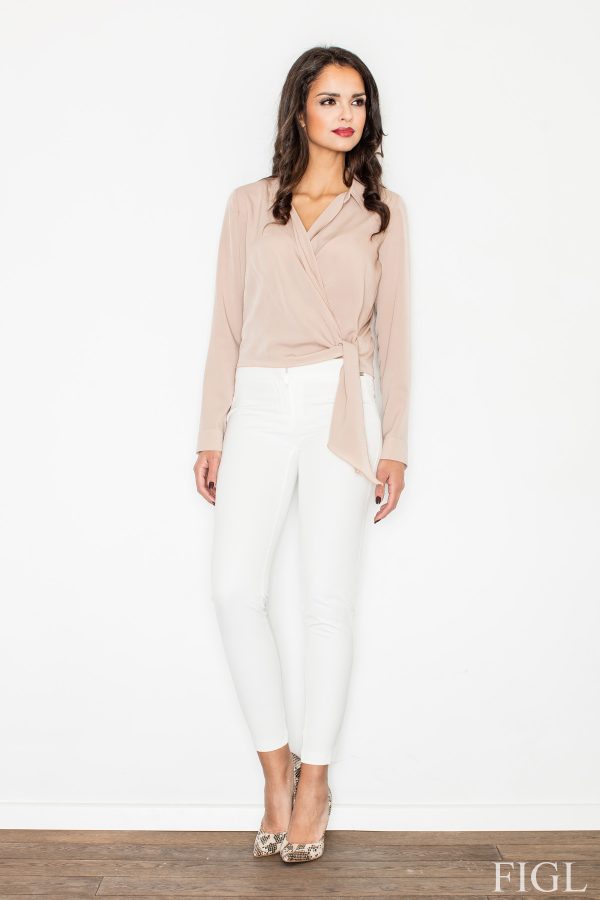 beige Blouse model 50066 Figl
