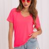 Pink T-shirt in Women`s Tops, T-shirts, Singlets with Cotton and Spandex
