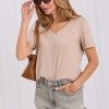 Beige T-shirt in Women`s Tops, T-shirts, Singlets with Cotton and Spandex