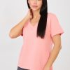 Pink T-shirt in Women`s Tops, T-shirts, Singlets with Cotton and Spandex