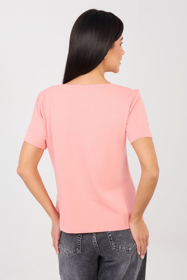 Pink T-shirt in Women`s Tops, T-shirts, Singlets with Cotton and Spandex