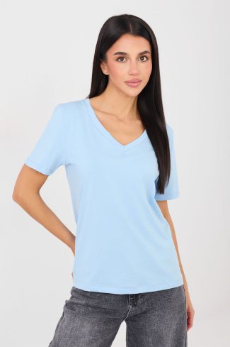 Blue T-shirt in Women`s Tops, T-shirts, Singlets with Cotton and Spandex