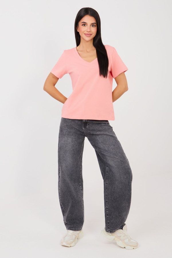 Pink T-shirt in Women`s Tops, T-shirts, Singlets with Cotton and Spandex