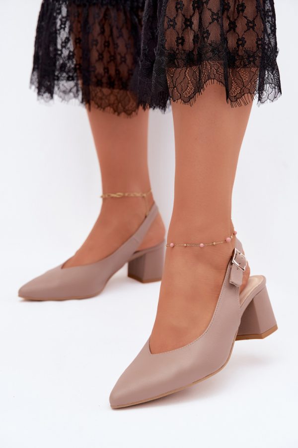 beige Heel sandals model 229259 Step in style