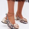 1129531 beige Heel sandals model 229261 Step in style