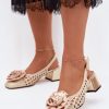 1129534 yellow Heel sandals model 229262 Step in style