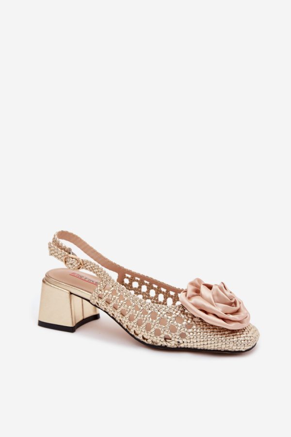 yellow Heel sandals model 229262 Step in style