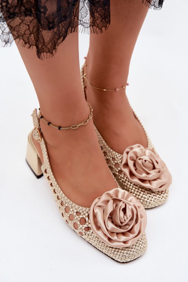 yellow Heel sandals model 229262 Step in style