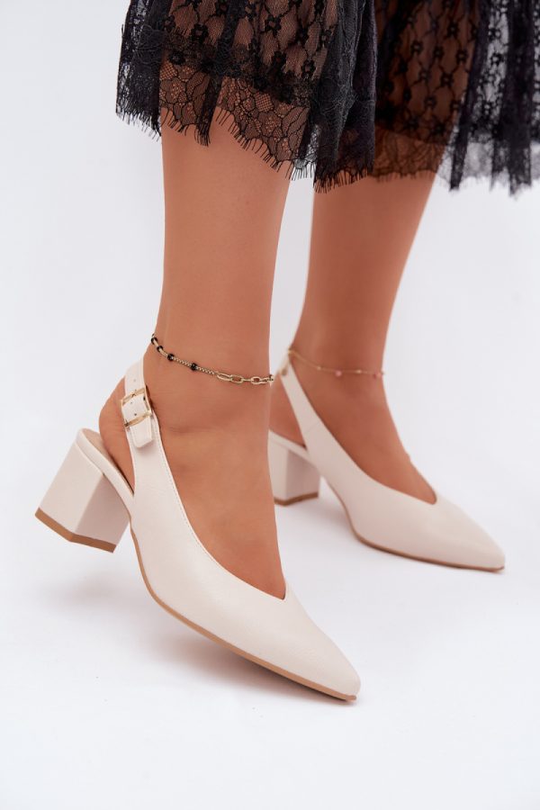beige Heel sandals model 229263 Step in style