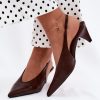1129546 brown Heel sandals model 229266 Step in style