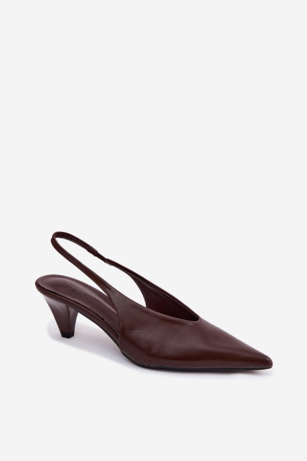 brown Heel sandals model 229266 Step in style