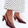 1129549 red Heel sandals model 229267 Step in style