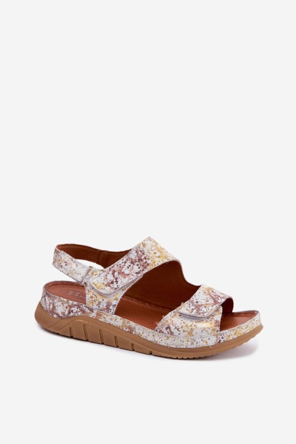 white Platform sandals model 229273 Step in style