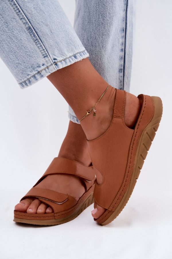 brown Platform sandals model 229274 Step in style