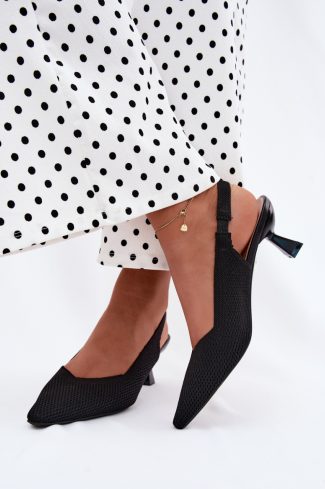 black Heel sandals model 229275 Step in style