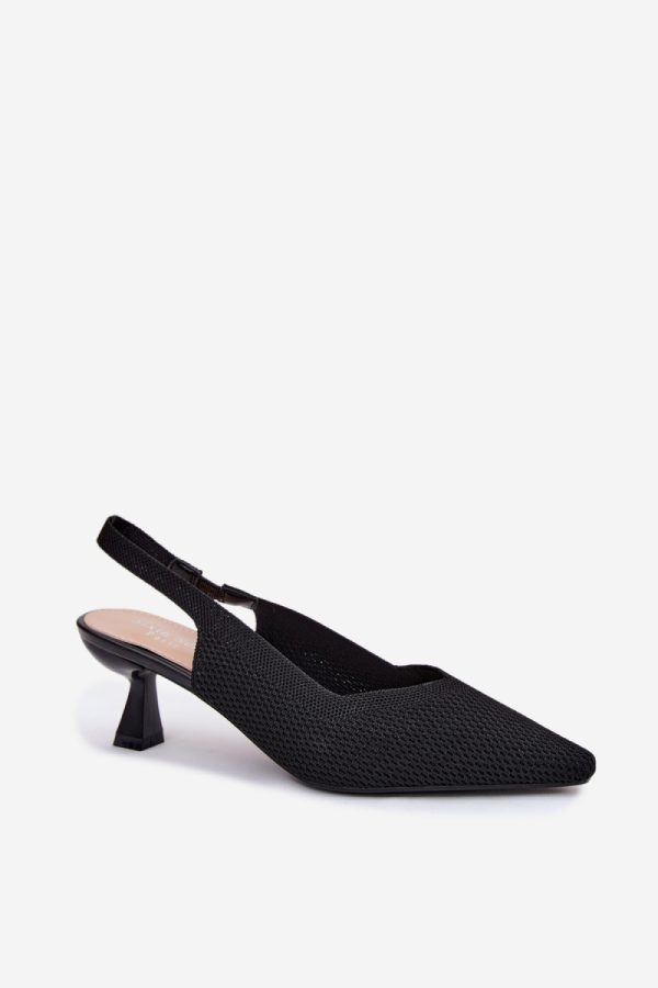 black Heel sandals model 229275 Step in style
