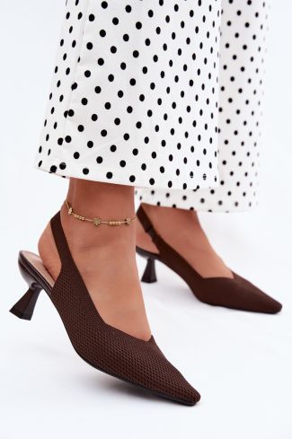 brown Heel sandals model 229276 Step in style