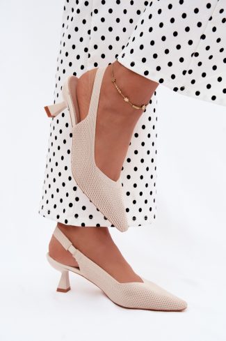 1129578 beige Heel sandals model 229277 Step in style