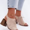 1129581 beige Heel sandals model 229278 Step in style