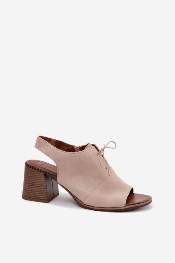 beige Heel sandals model 229278 Step in style