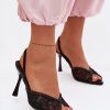 1129590 black Heel sandals model 229281 Step in style