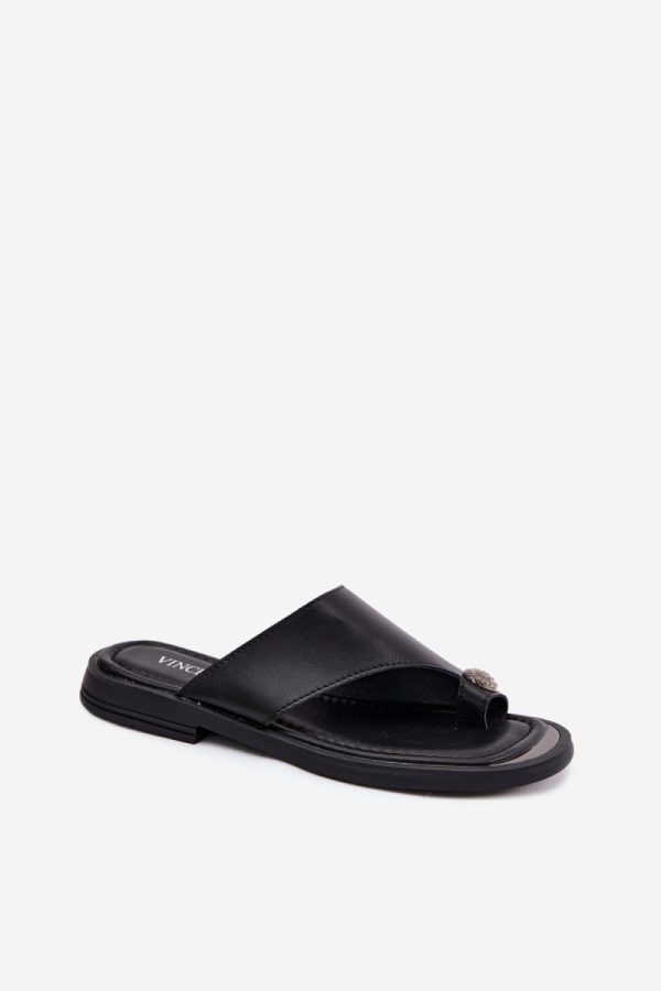 black Japanese flip-flops model 229294 Step in style