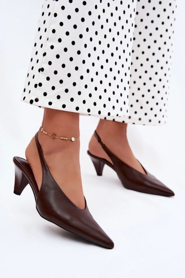 brown Heel sandals model 229266 Step in style