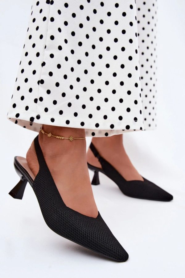 black Heel sandals model 229275 Step in style